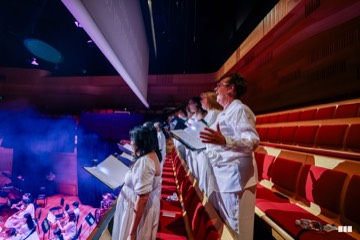 Singers of the Australian Christian Choir in performance