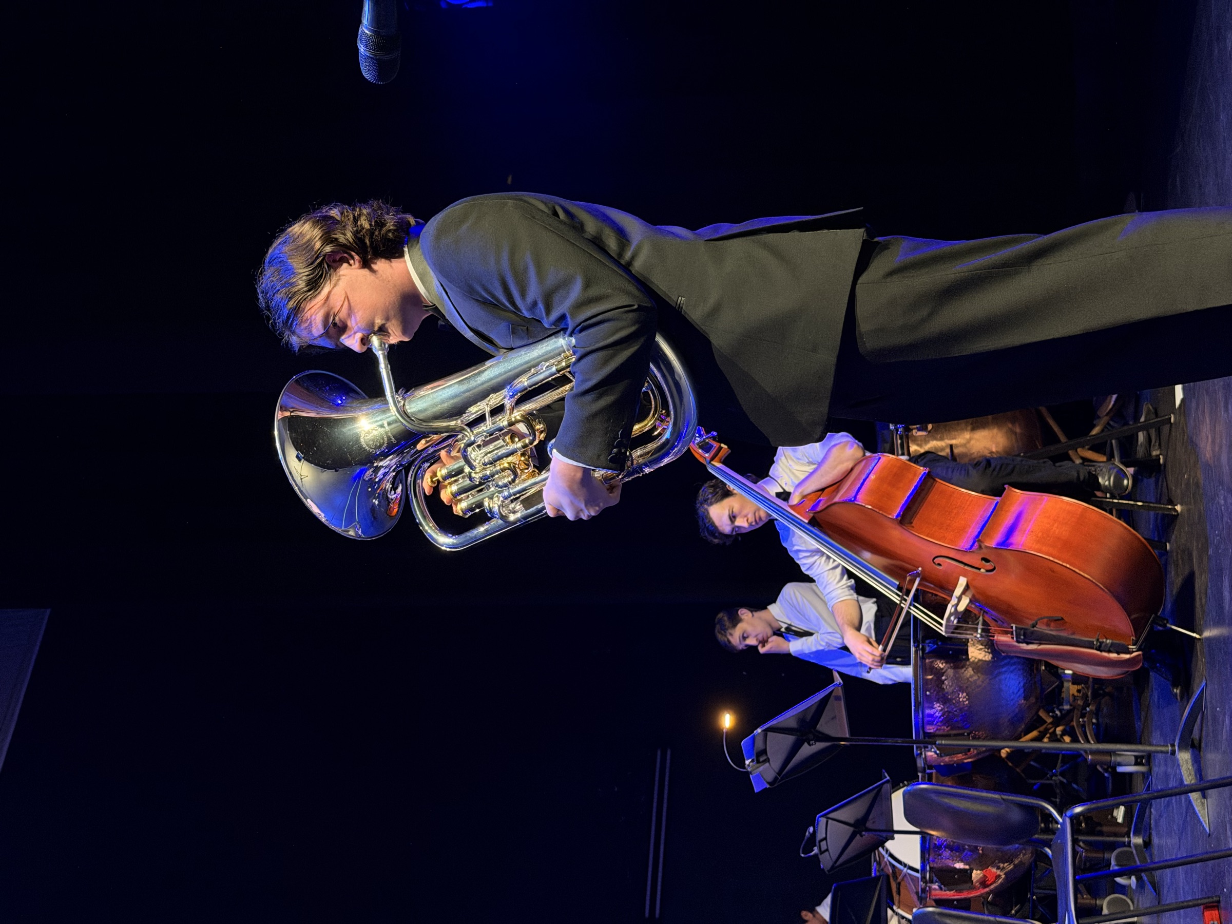 A euphonium soloist performing with the Australian Christian Arts Orchestra at the Australian Christian Proms, Sydney.