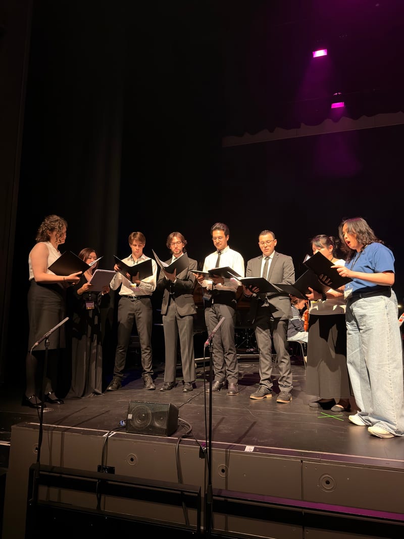The choir performing at the Australian Christian Proms, Sydney.